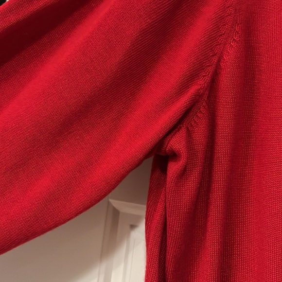 Tommy Hilfiger Red Pullover holiday Sweater w/Terrier dog print 1x plus - Picture 5 of 7